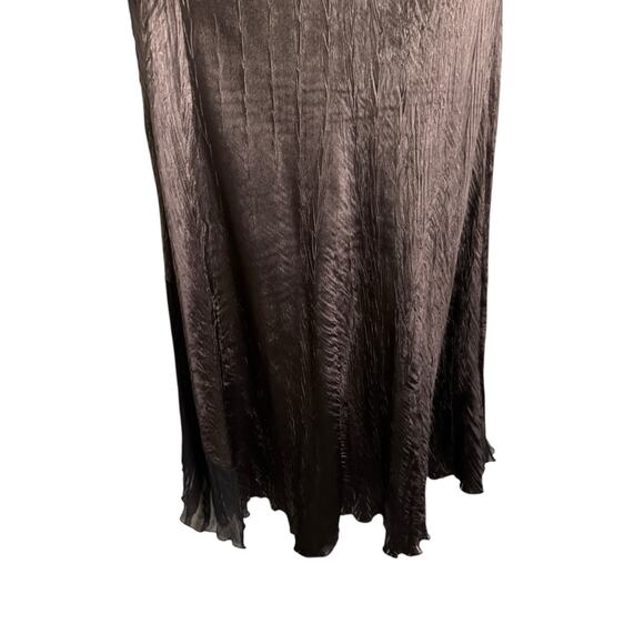 Komarov Ombre Maxi Long Sleeve Cowl Neck Dress sz L - Picture 9 of 13